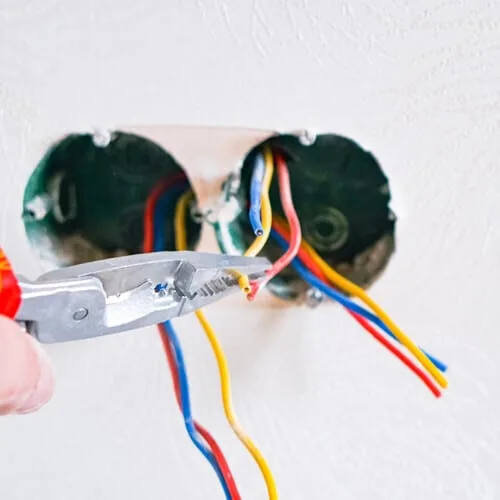 Licensed electrician service by Heise's Plumbing