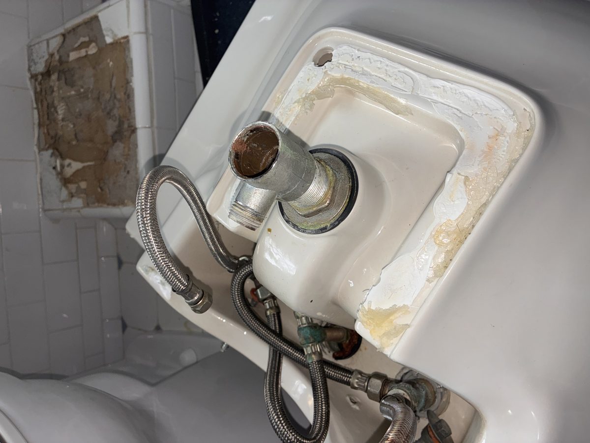 Completed Pedestal Sink Leak Repair service details